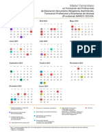 Calendario MU Formación Del Profesorado - Web
