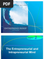 Chapter 2 - The Entrepreneurial and Intrapreneurial Mind