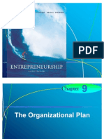 Chapter 9 - The Organizational Plan