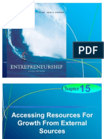 Chapter 15 - Accessing Resources For Growth From External Sources