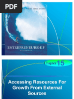 Chapter 15 - Accessing Resources For Growth From External Sources