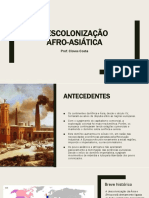 4ºbim - DESCOLONIZAÇÃO Africa e Ásia - Prof - Cloves