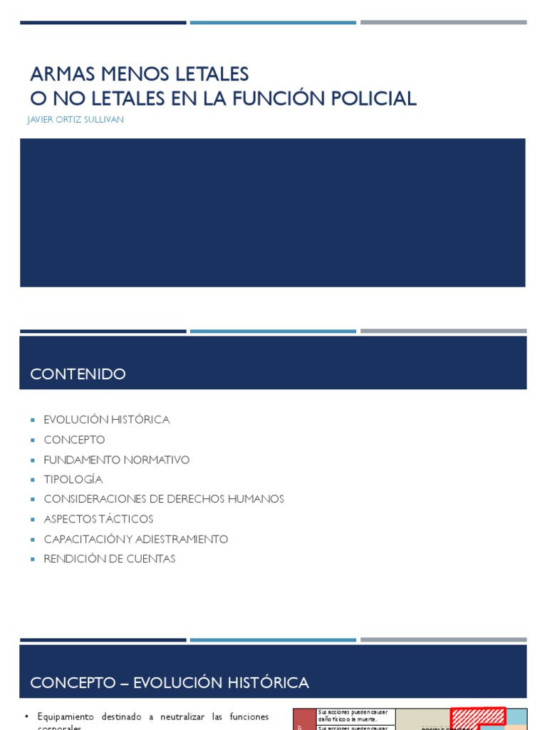 D60 - Armas Menos Letales en El Uso de La Fuerza | PDF | Policía | Munición