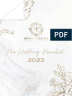 Pricelist Pre Wedding Maudy Makeup 2023