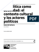 GUIA - La Política Como Actividad El Contexto Cultural y Los Actores Políticos