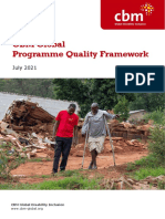 CBM Global Programme Quality Framework July 2021