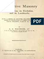 A.S. MacBride - Speculative Masonry, Its Mission, Its Evolution and Its Landmarks