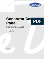 Generator Control Panel: Operator's Manual