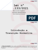 Aula 1 - Lei 14.133-2021 - Introdução e Transitoriedade Normativa (Slide)