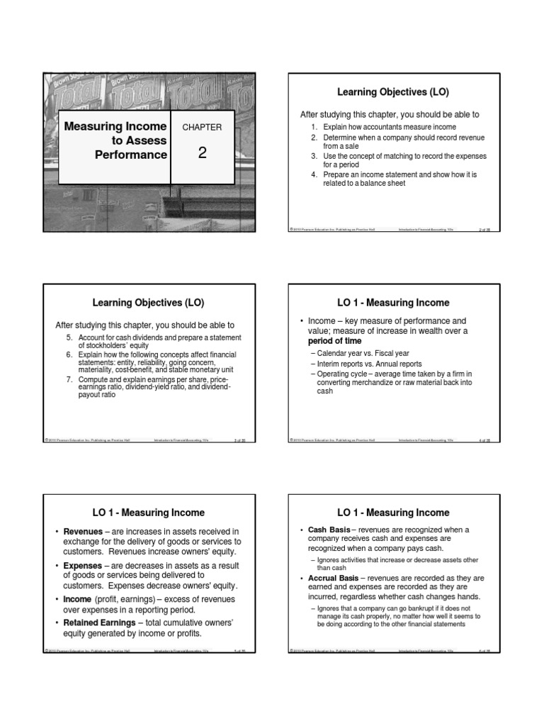 Chapter 2 - Measuring Income To Assess Performance | PDF | Financial ...