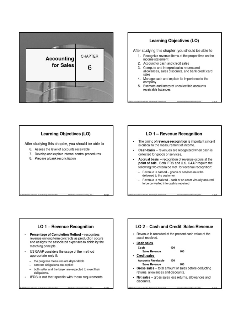Chapter 6 - Accounting For Sales | PDF | Debits And Credits | Bad Debt