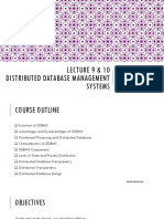 Chapter 6 - Distributed Database Management Systems