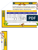 01) Horario de Clase Primaria