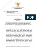 SE Pengawasan Vermin dan Verfak Tahapan Pemcalonan DPD