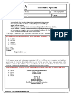 Avaliacao Final - Matematica Aplicada