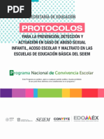 Protocolo de Actuación Escolar Puebla | PDF | Abuso infantil | Violencia