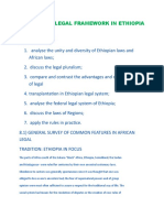 Legal Framework of Ethiopia