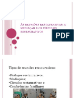 As reuniões restaurativas slides