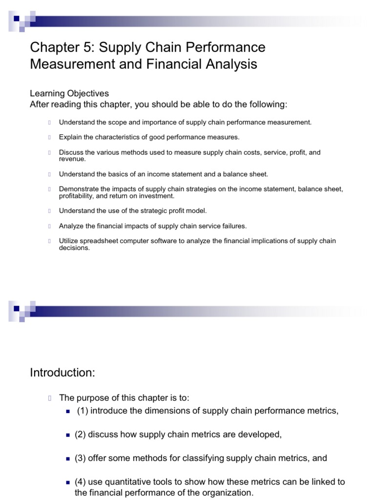 Supply Chain Performance Metrics Guide | PDF