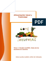Alimentación Salud y Publicidad: Tema 2: Estudio ALADINO, Datos de Los Escolares en Canarias