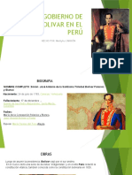 El Gobierno de Simon Bolivar en El Perú Exposicion de Mattyhu