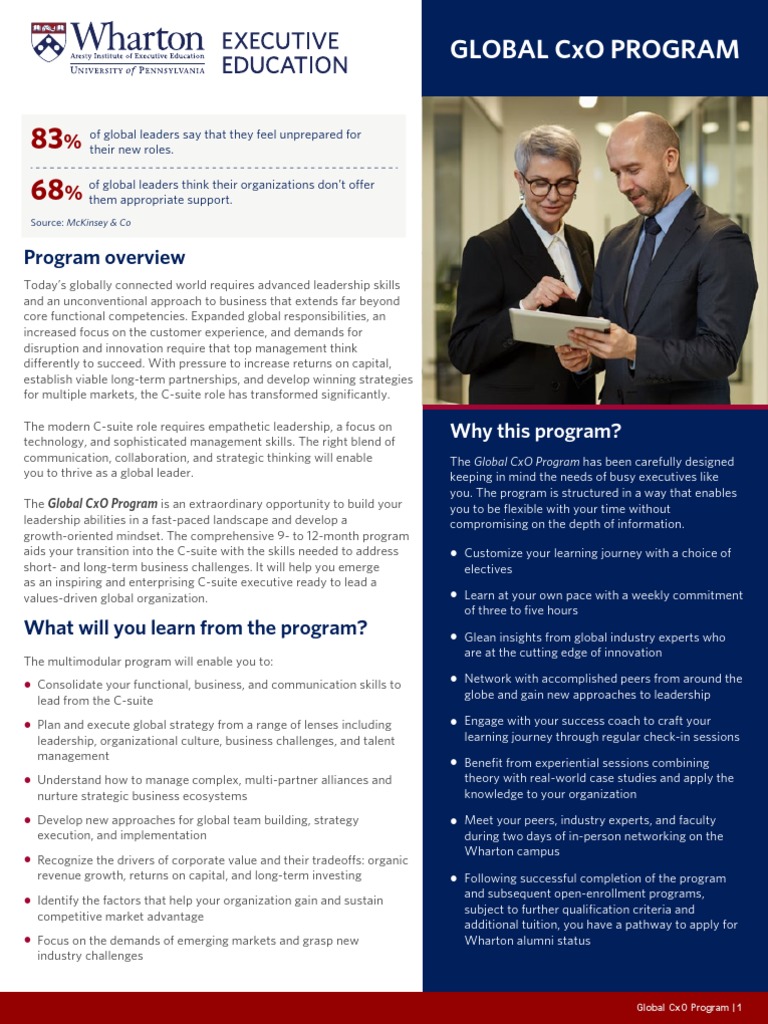 Global Cxo Program Brochure Pdf