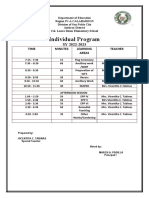 Class Program 2022 2023 IND TITA VE