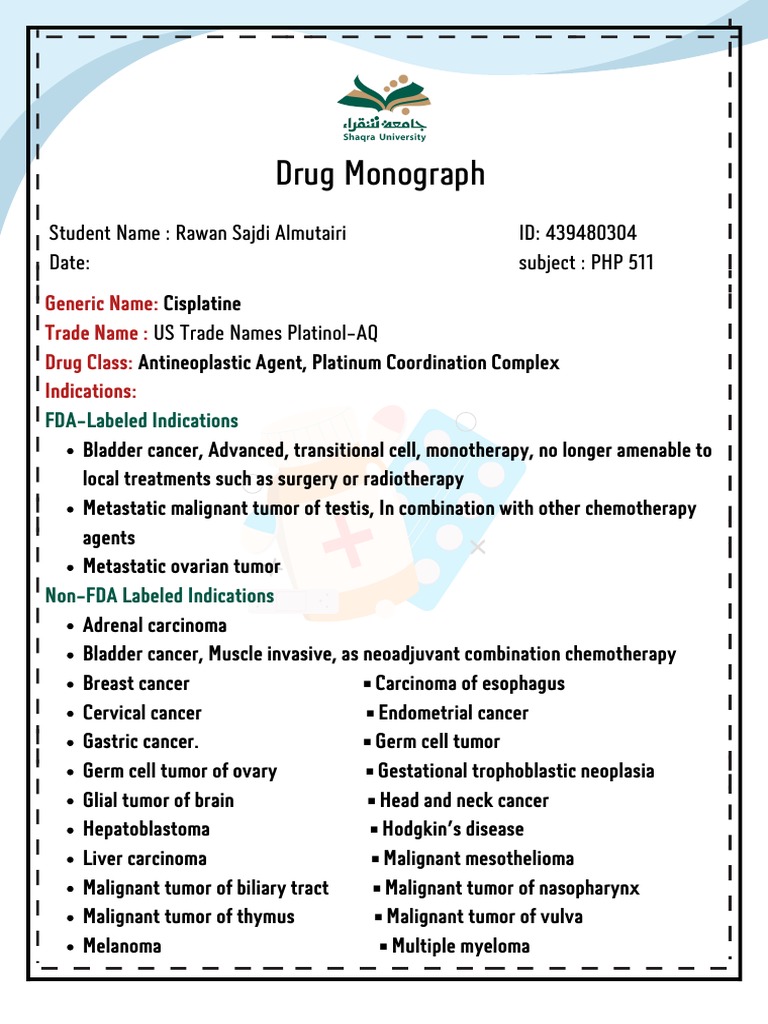 Drug Monograph Generic Name Trade Name Drug Class Indications PDF