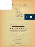 Georges Bataille et al - Acéphale 2 - Jan. 1937