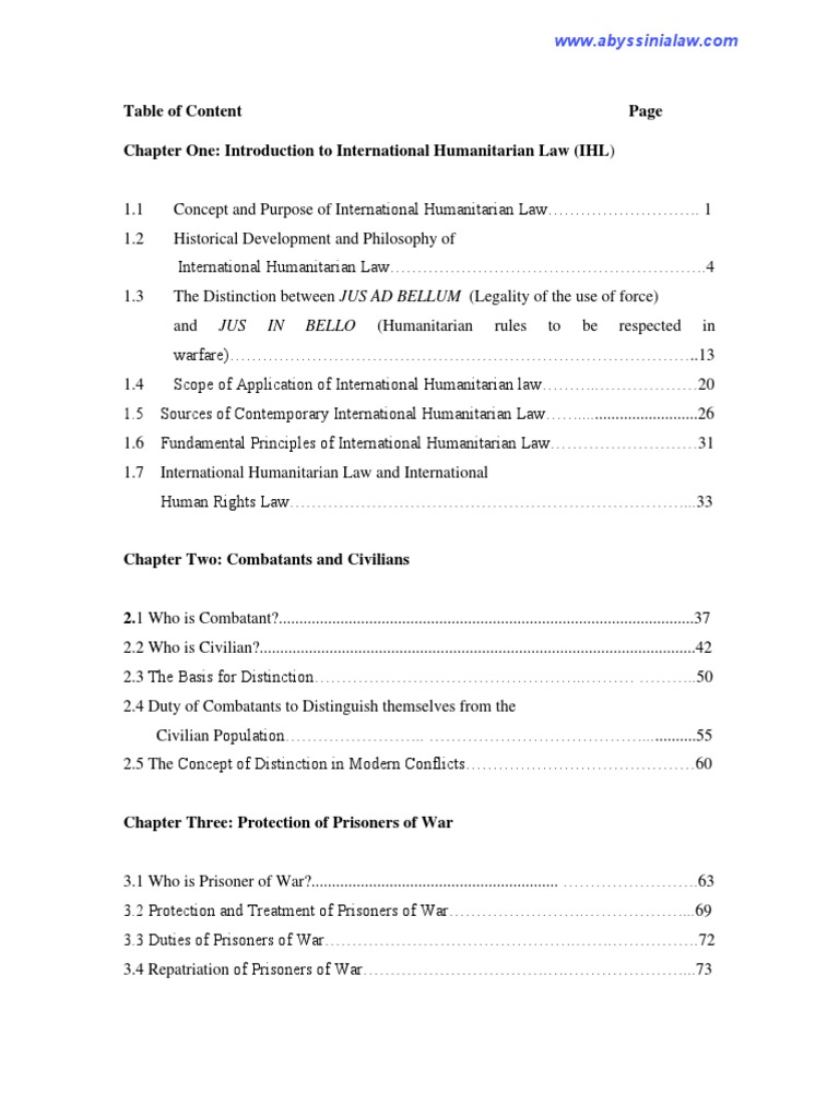 Overview of International Humanitarian Law | PDF | International ...