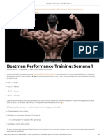 Beatman Performance Training - Semana 1