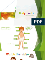 Body Parts Diagram for Kids in Polish