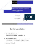 Lecture 11 Dimensionality Reduction