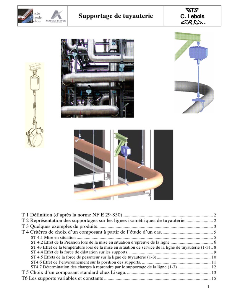 Technologie des tuyauteries pdf