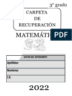 Carpeta de Recuperacion de Matematica