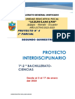 1º 2º Bgu - Proyecto 4 2do Parcial 2ºquim 2022 2023.