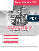 Afiche Becas Admisión 2021 Una