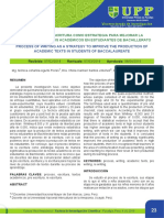 Proceso de La Escritura Como Estrategia para Mejorar La Producción de Textos Académicos en Estudiantes de Bachillerato