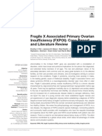 Fragile X Associated Primary Ovarian Insufficiency (FXPOI) : Case Report and Literature Review