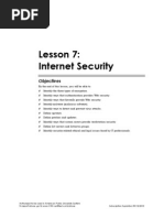 Lesson 7: Internet Security: Objectives