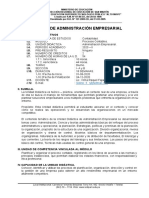 Silabo de Administraciòn Empresarial.