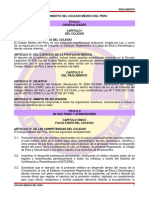 Reglamento Del Colegio Medico Del Peru 03 05 2022