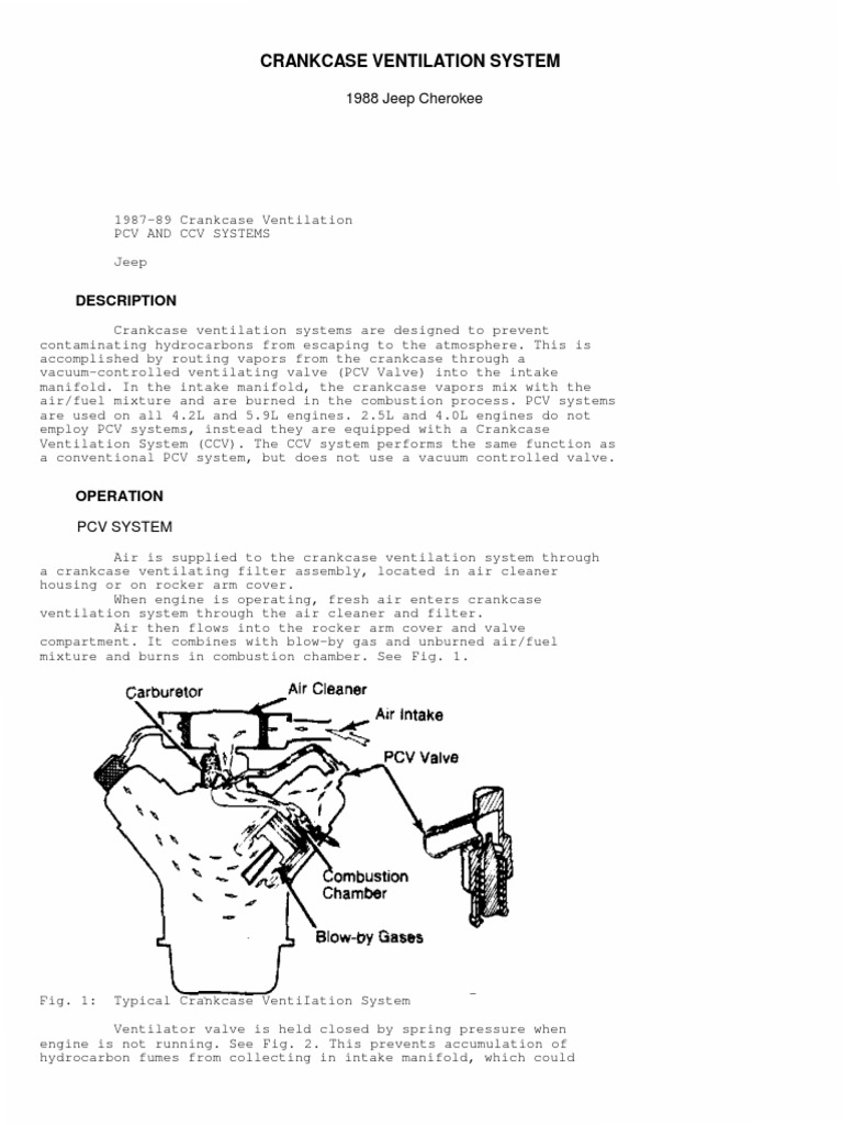 Crankcase Ventilation Information | PDF | Internal Combustion Engine