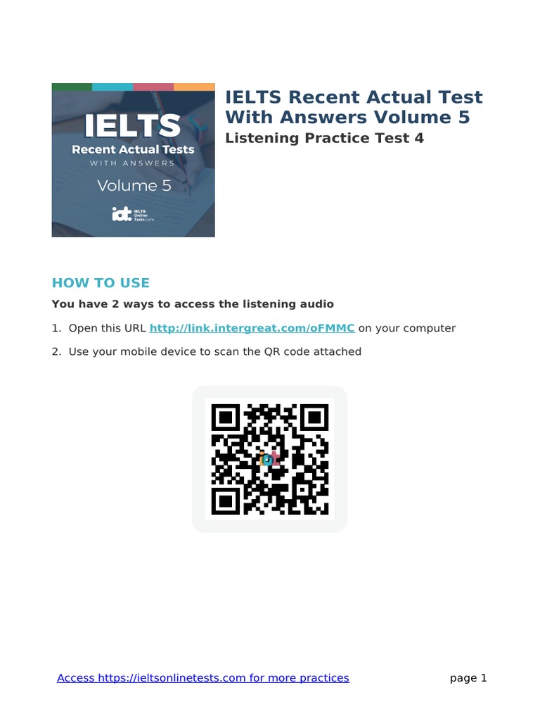 Listening Test 4 | PDF