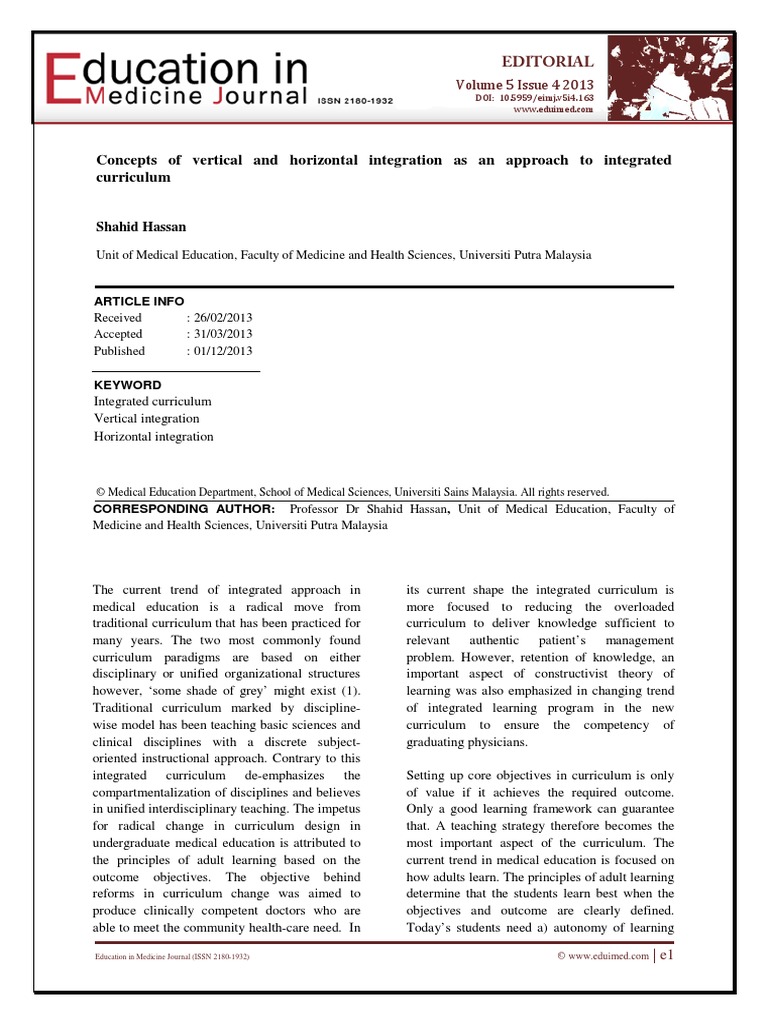 4 Concepts of Vertical and Horizontal Integration As An Approach To