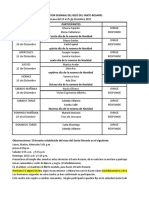 Participantes 19 Al 25 de Diciembre