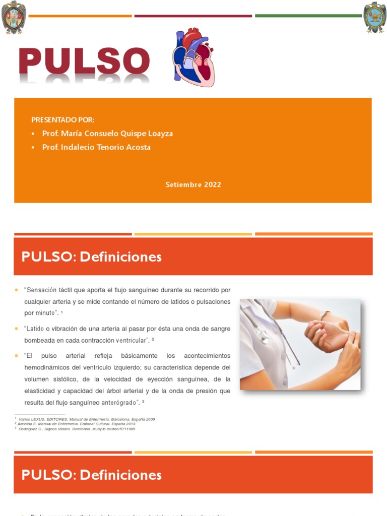Características y Control del Pulso | PDF | Legumbres | Corazón
