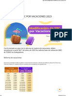 Modificacion de SBC en Imss en 2023