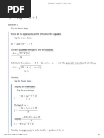 Mathway - Precalculus Problem Solver