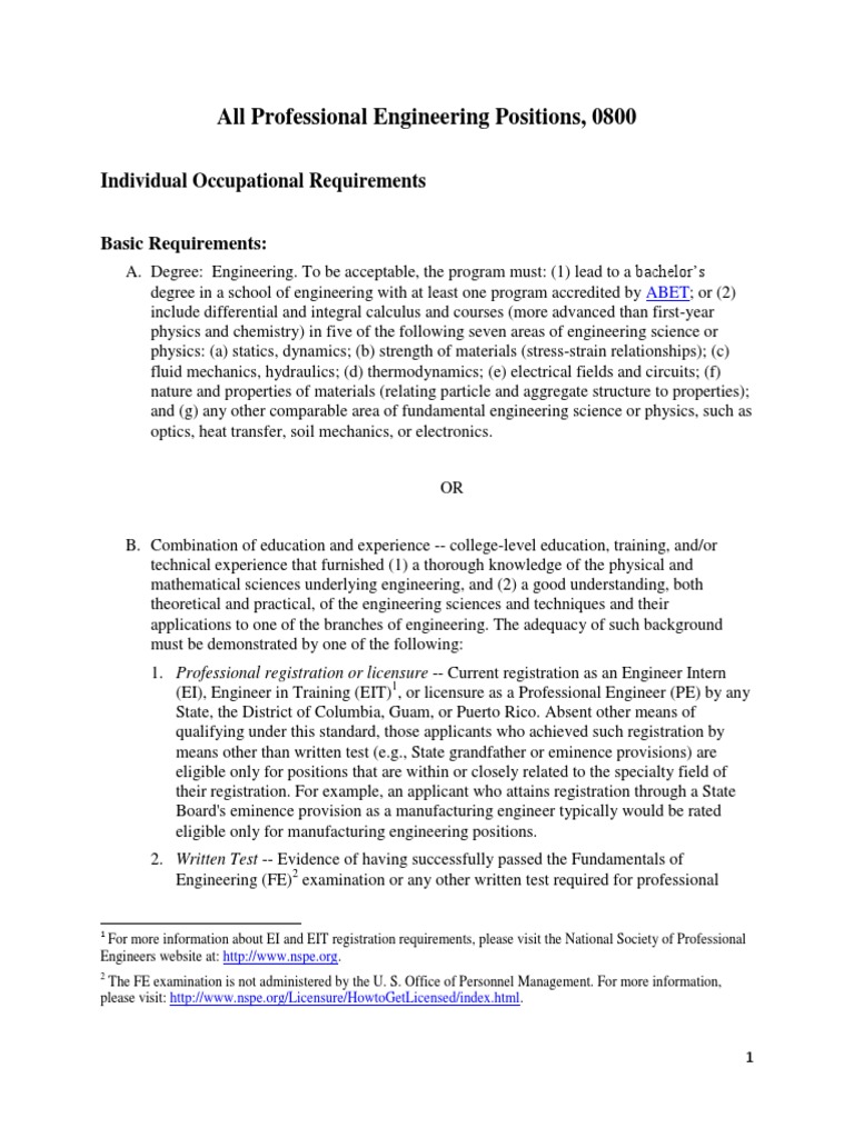 GS0810 Requirements PDF Engineering Academic Degree